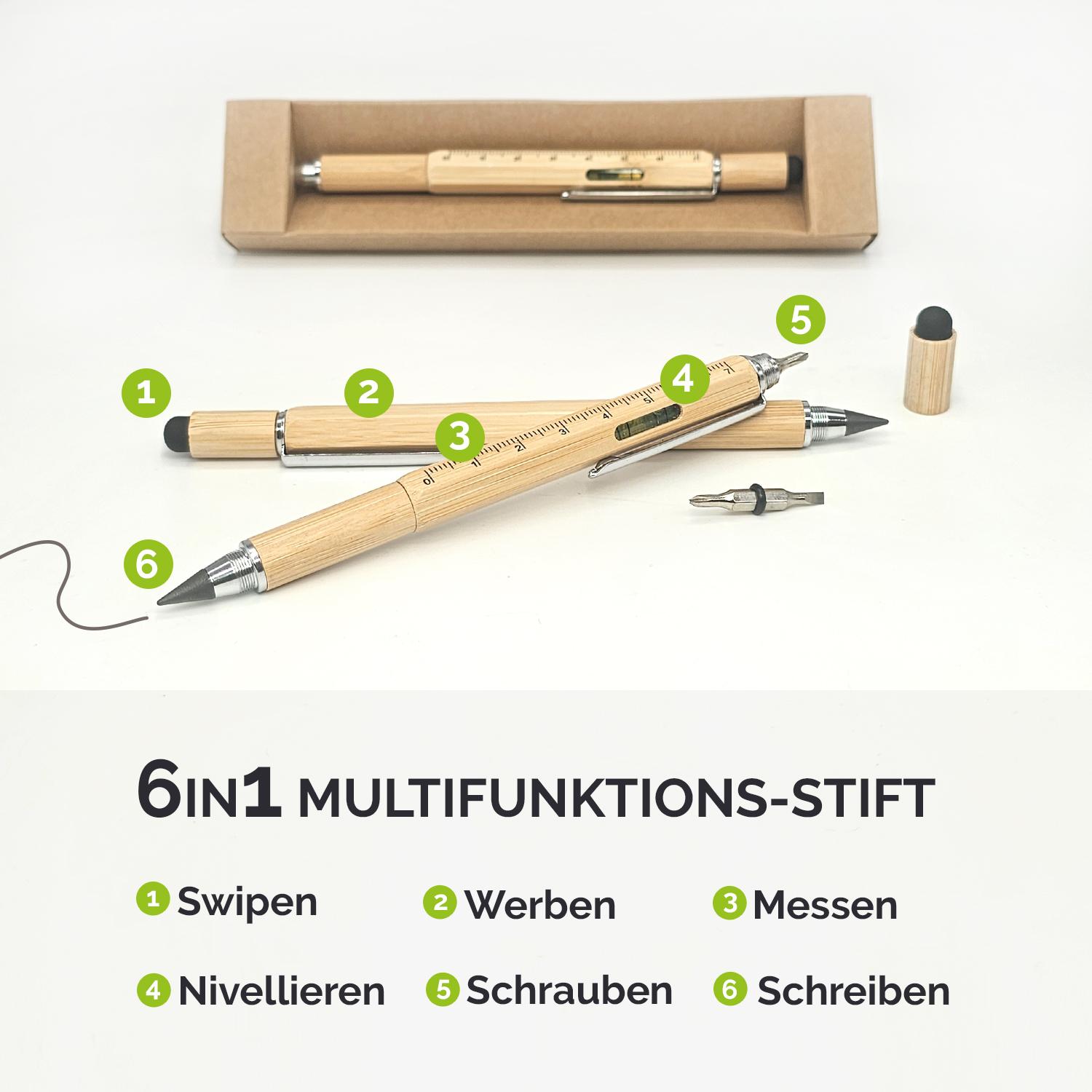 Multifunktionsstift mit Logo in Geschenkbox