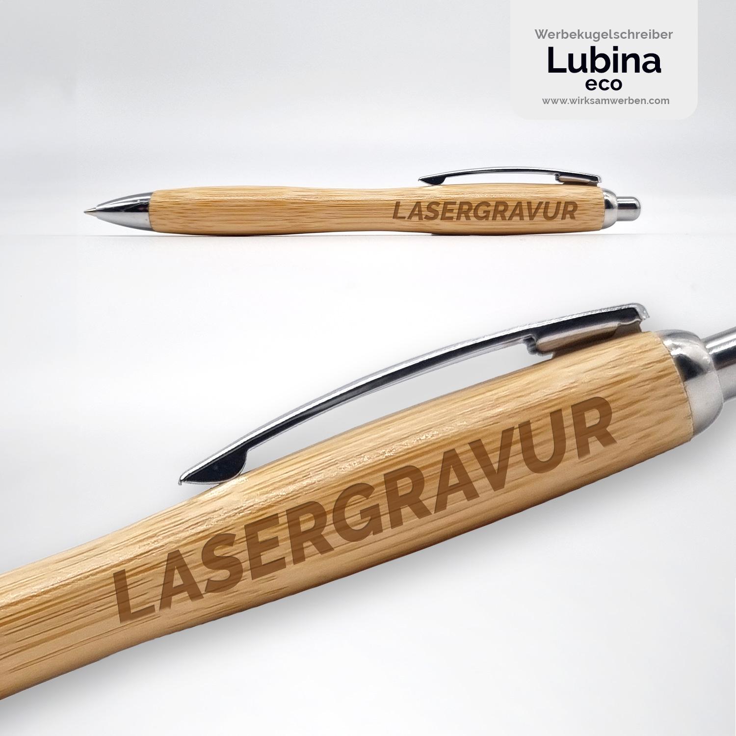 Bambus Kugelschreiber mit Logo bedrucken oder gravieren