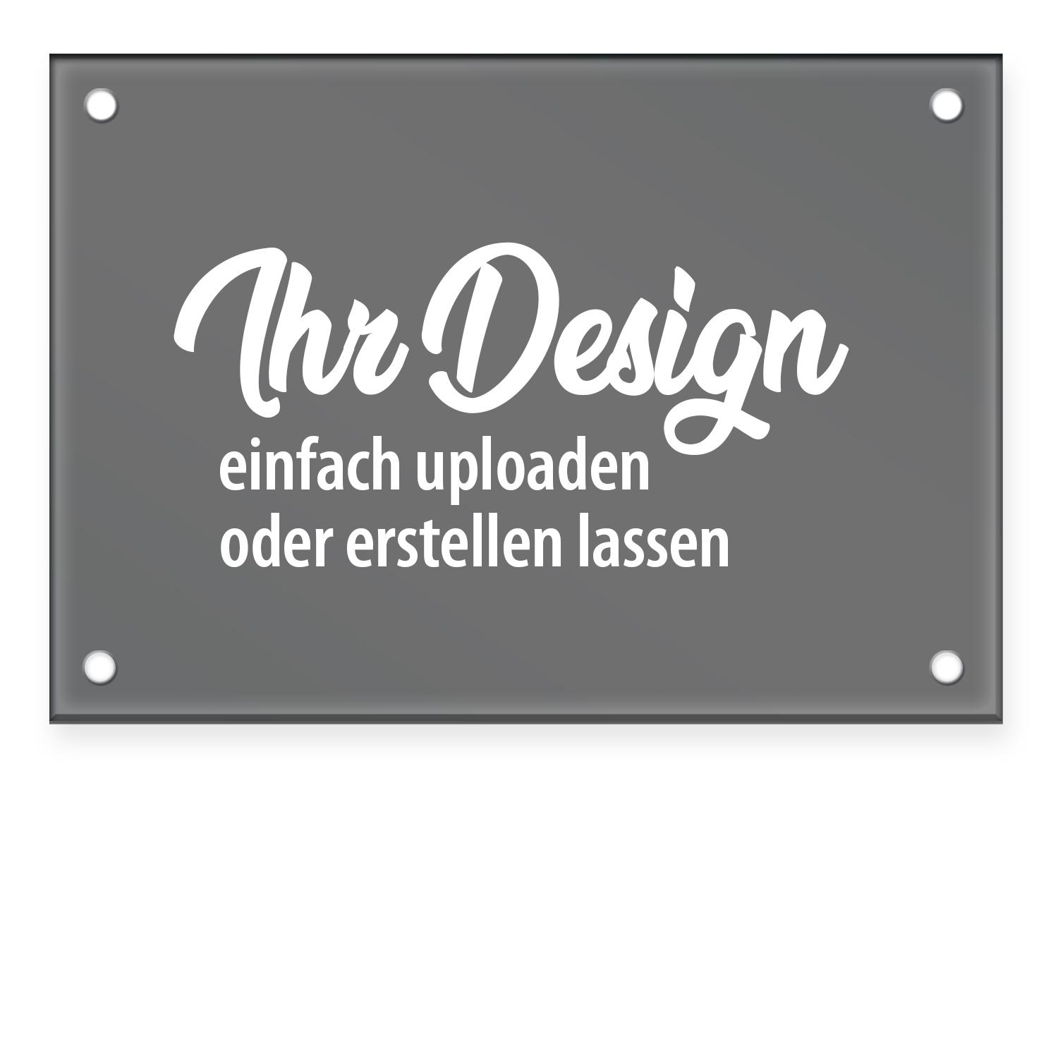 Acrylglasplatte DIN A4 Gestaltung