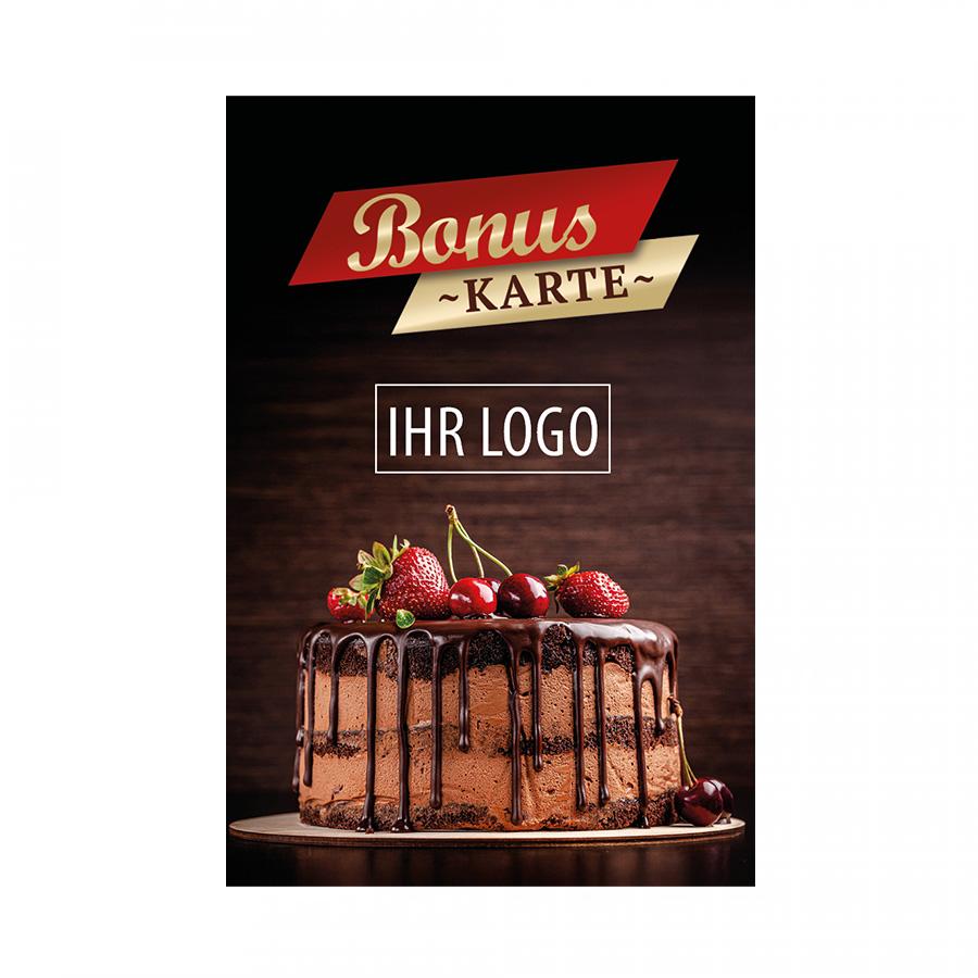 Bonuskarte für Konditor mit Torte