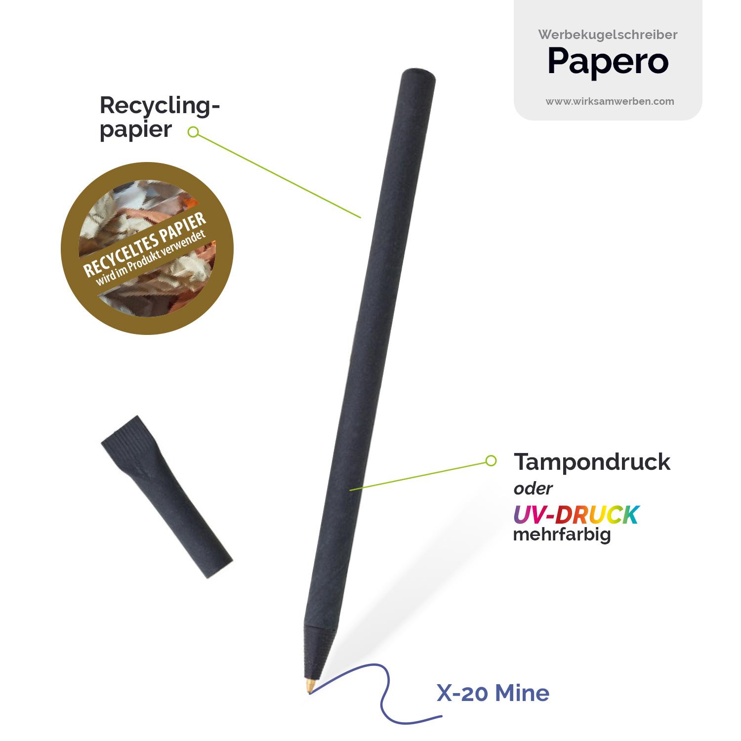 Kugelschreiber aus Recyclingpapier