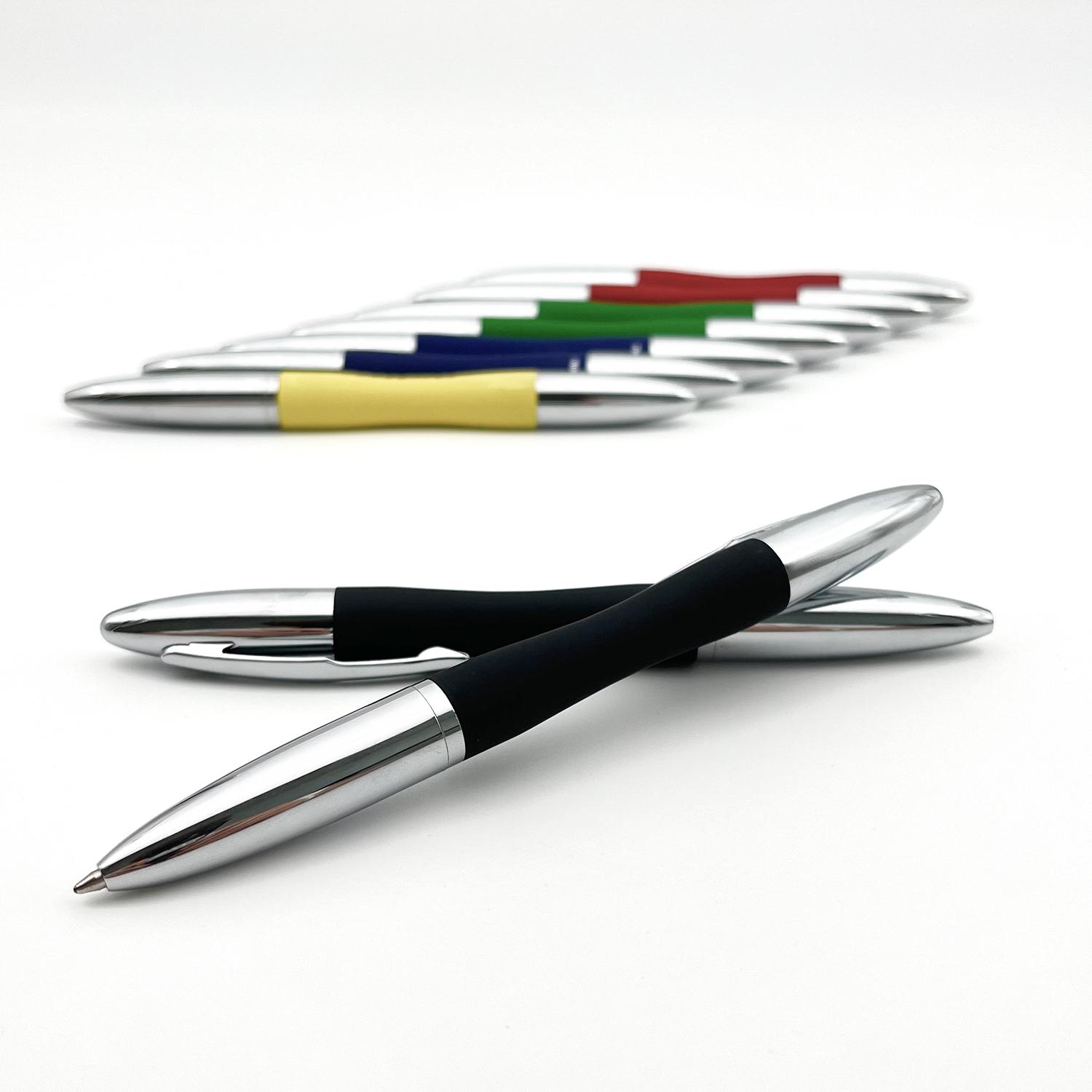 Premium-Kugelschreiber IMARA, Metall, Softtouch-Oberfläche & hochglänzende Gravur