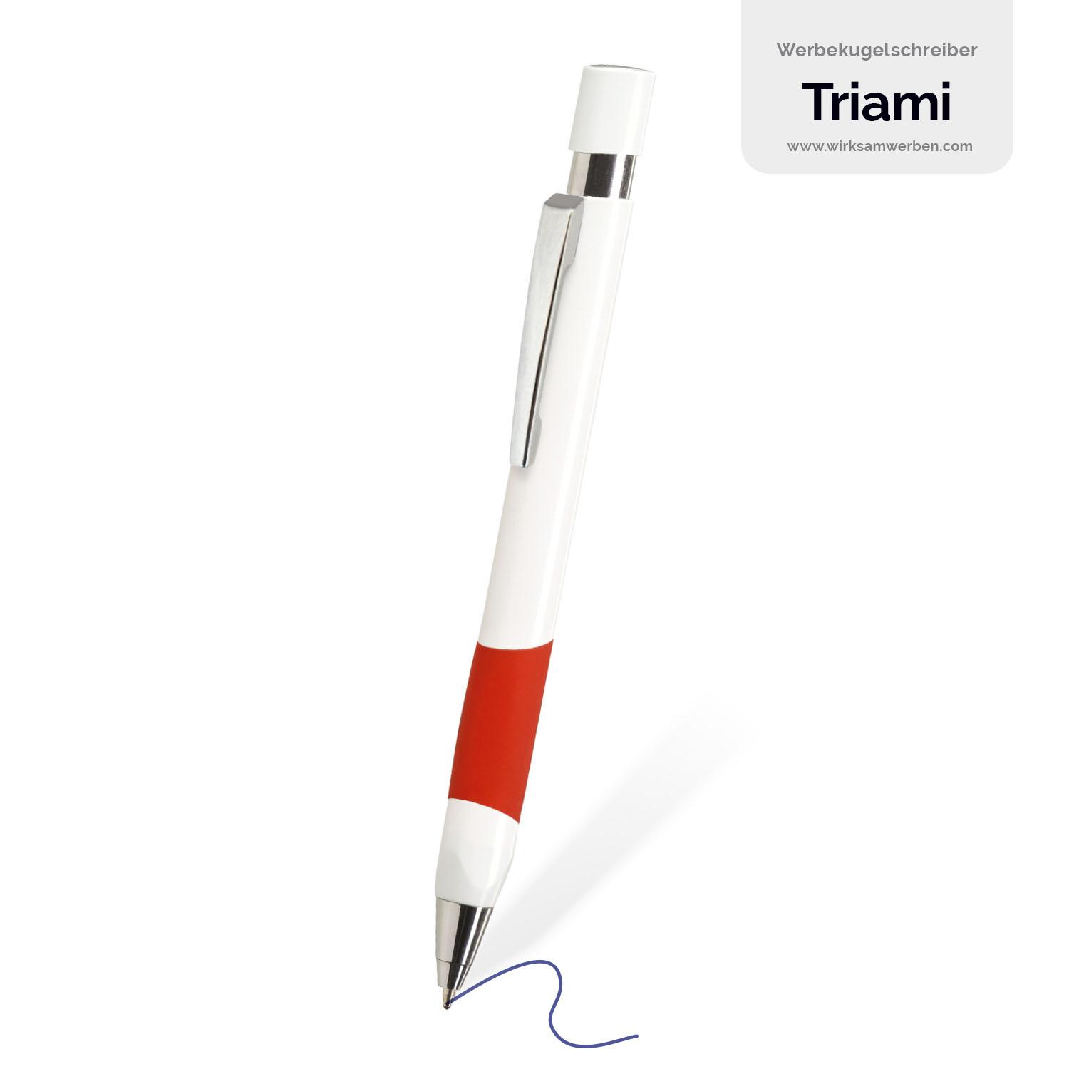 Kugelschreiber dreieckig TRIAMI Rot 50er-Pack