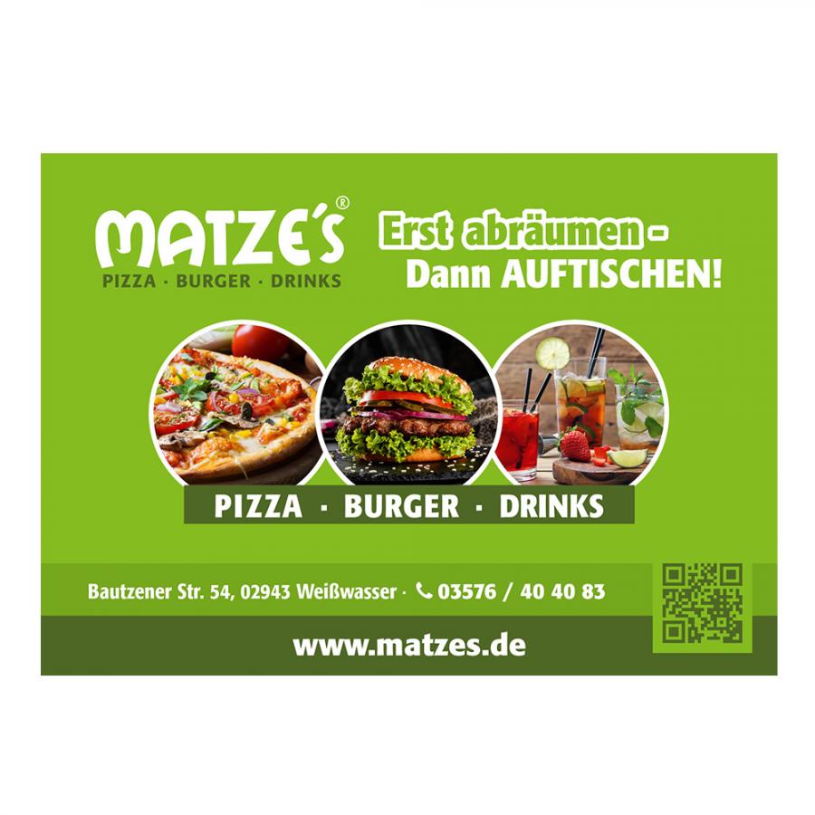 Werbeanzeige Zeitungsanzeige für einen Lieferdienst