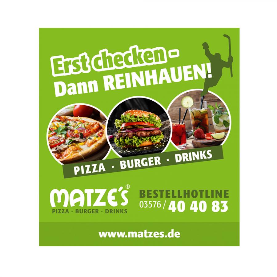 Werbeanzeige Zeitungsanzeige für eine Pizzeria