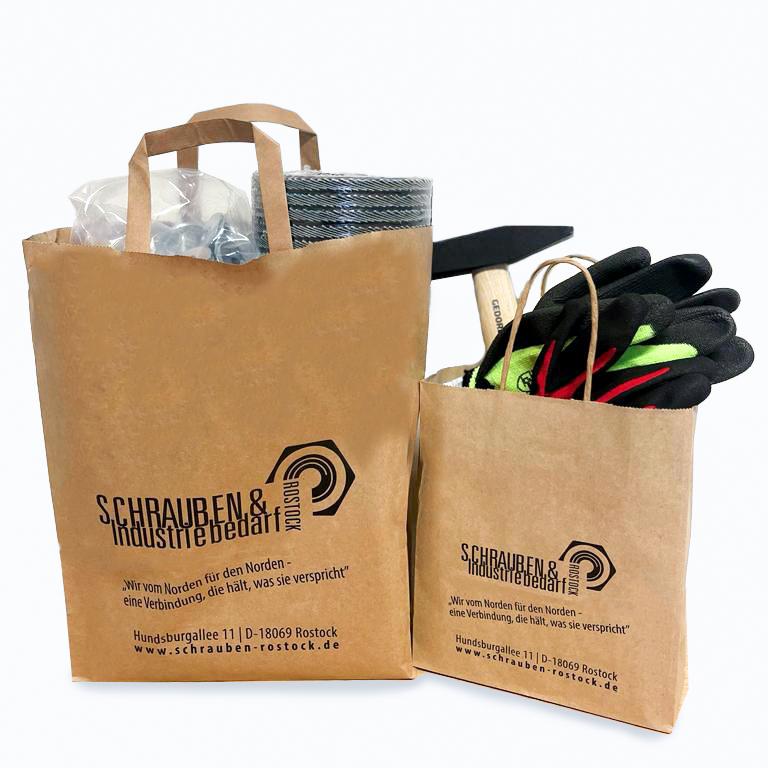 Bewährte Stabilität - Braune Papiertüten im praktischen Einsatz