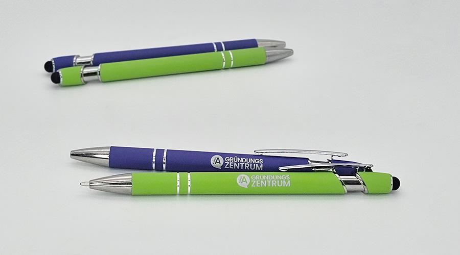 Kugelschreiber für Gründungszentrum mit Silber Gravur