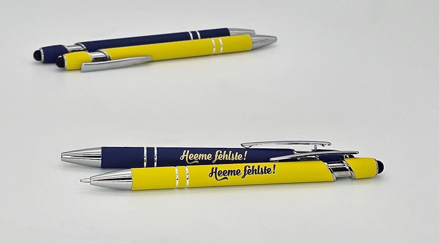 Kugelschreiber für Heeme fehlste! mit farbiger Gravur