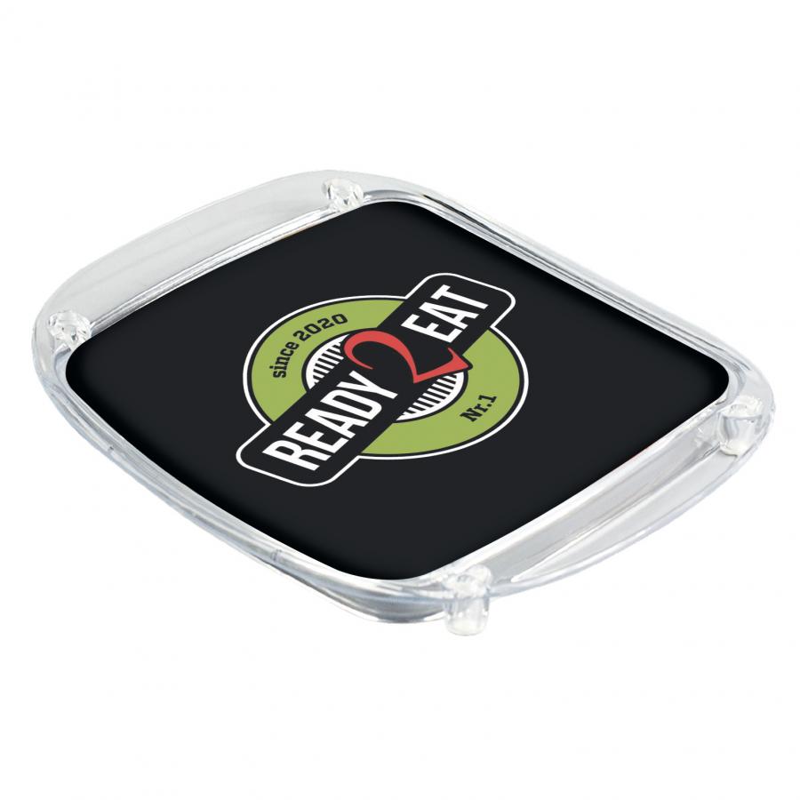 Logo - Zahlteller, Kassierteller, Geldschale fr ein Pizzeria-Restaurant