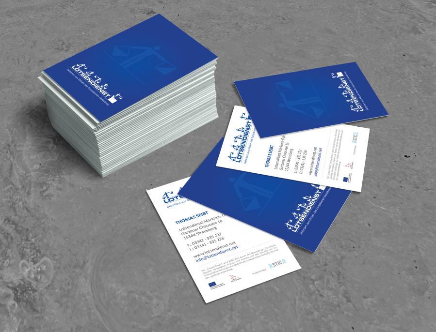 Visitenkarten 350g/m Papier, mit partiellem UV-Lack, Spotlack