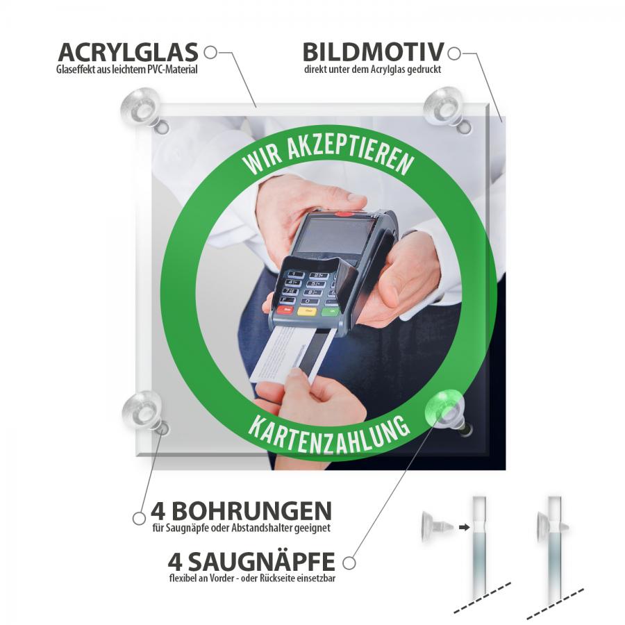 Produktdetails Schild: Kartenzahlung mglich 