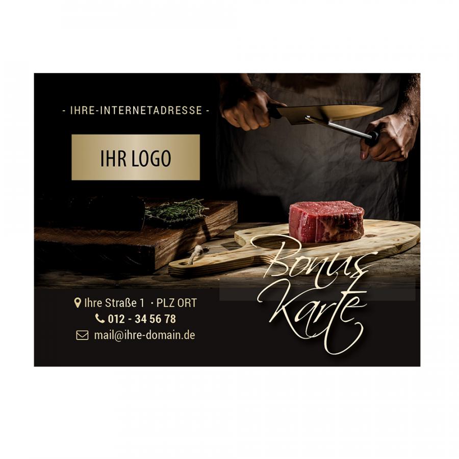 Eine Bonuskarte drucken für Fleischer & Metzger