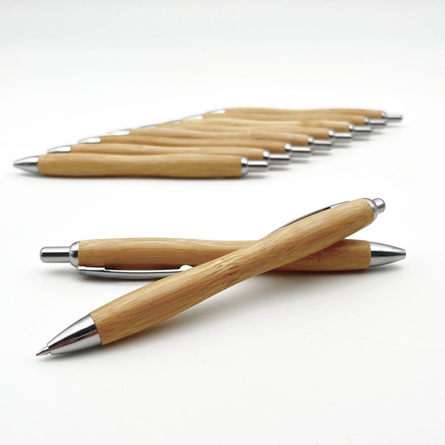 Bambus Kugelschreiber mit Logo gravieren o. bedrucken - LUBINA-ECO