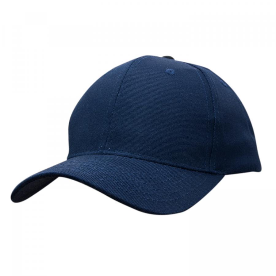 Marineblaue Base-Caps aus Baumwolle