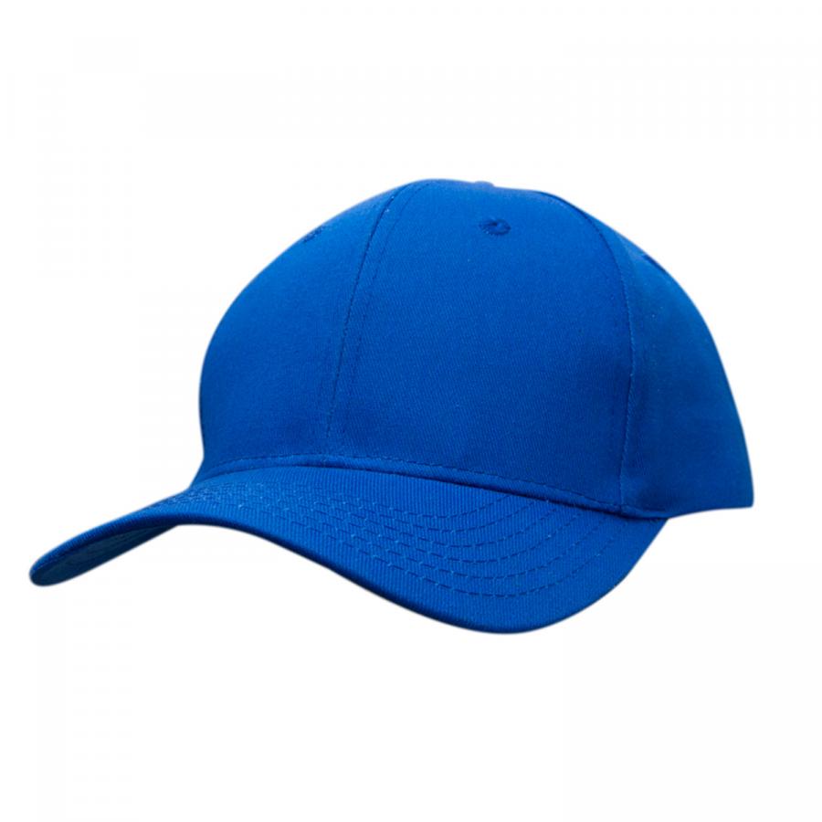 Royalblaue Base-Caps aus Baumwolle