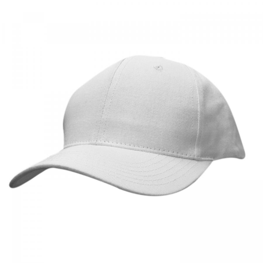 Weiße Base-Caps aus Baumwolle