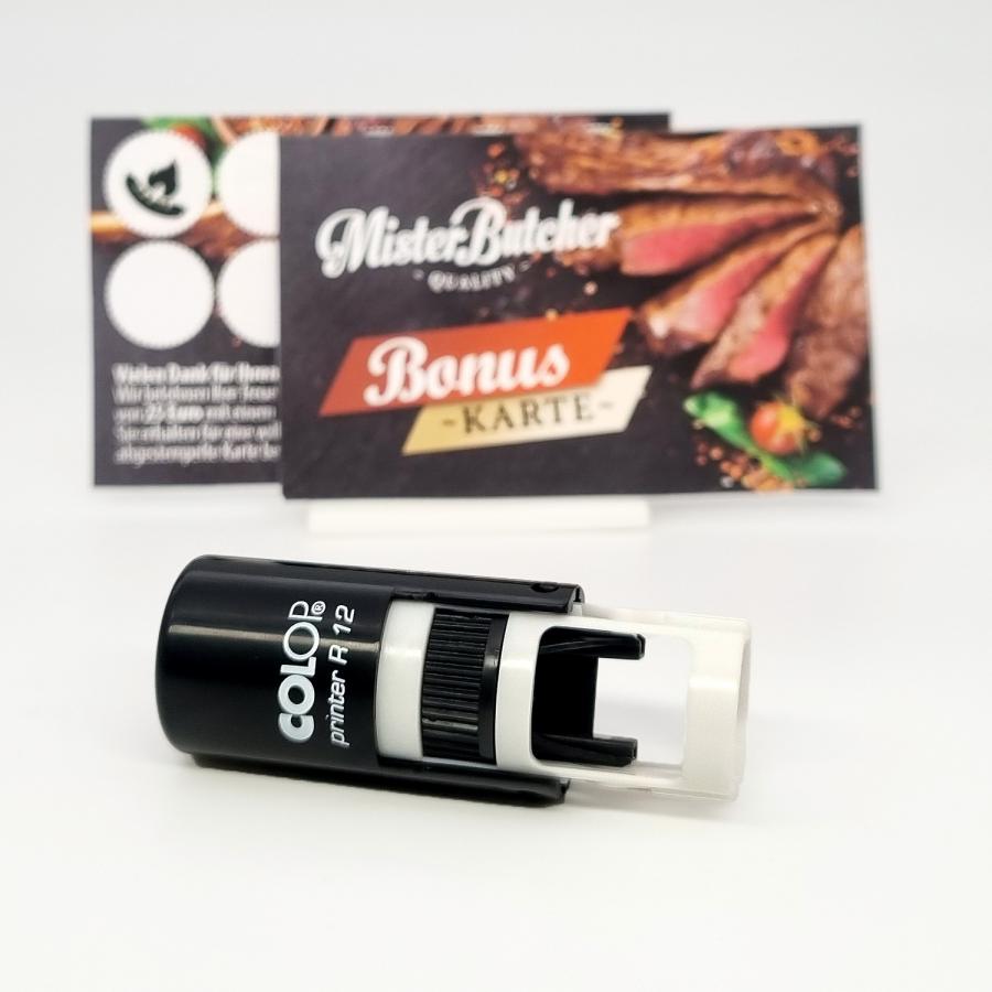  Bonuskarten- Stempel für Fleischer & Metzger