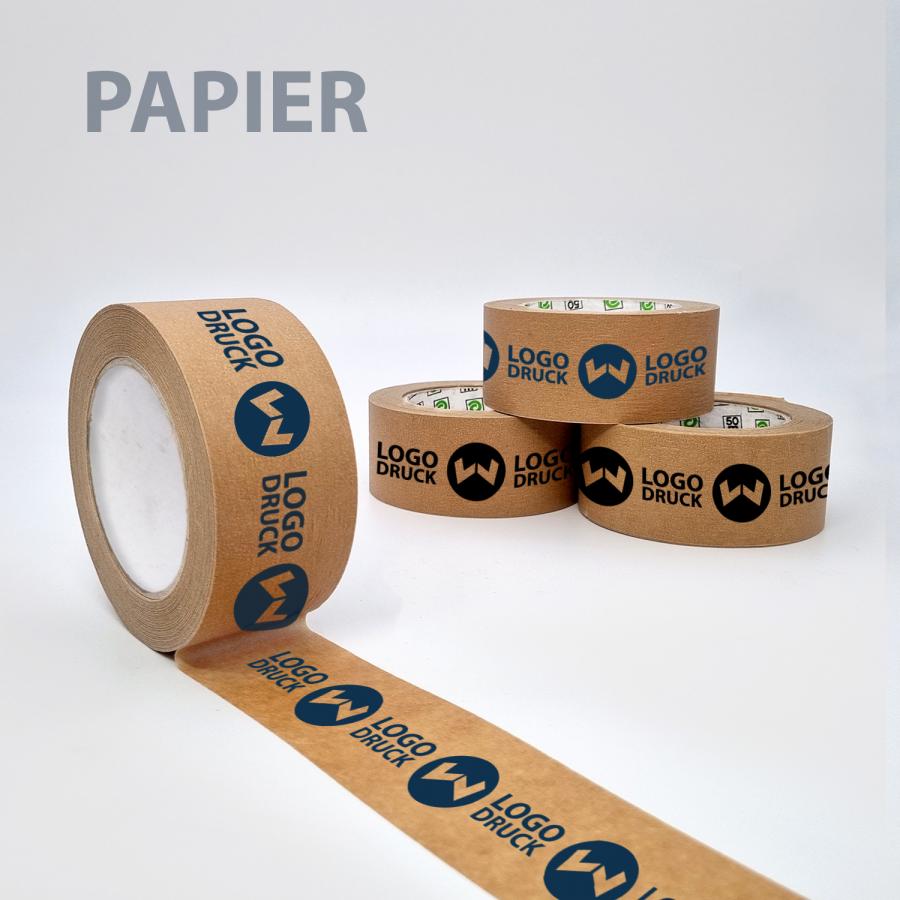 Papier-Klebeband bedrucken, Paketband braun