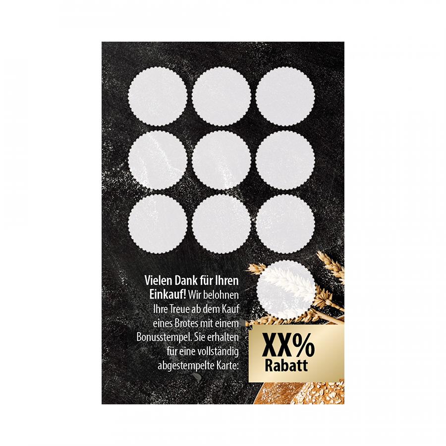 Brotkarte & Brotpass für Bäckereien Rückseite