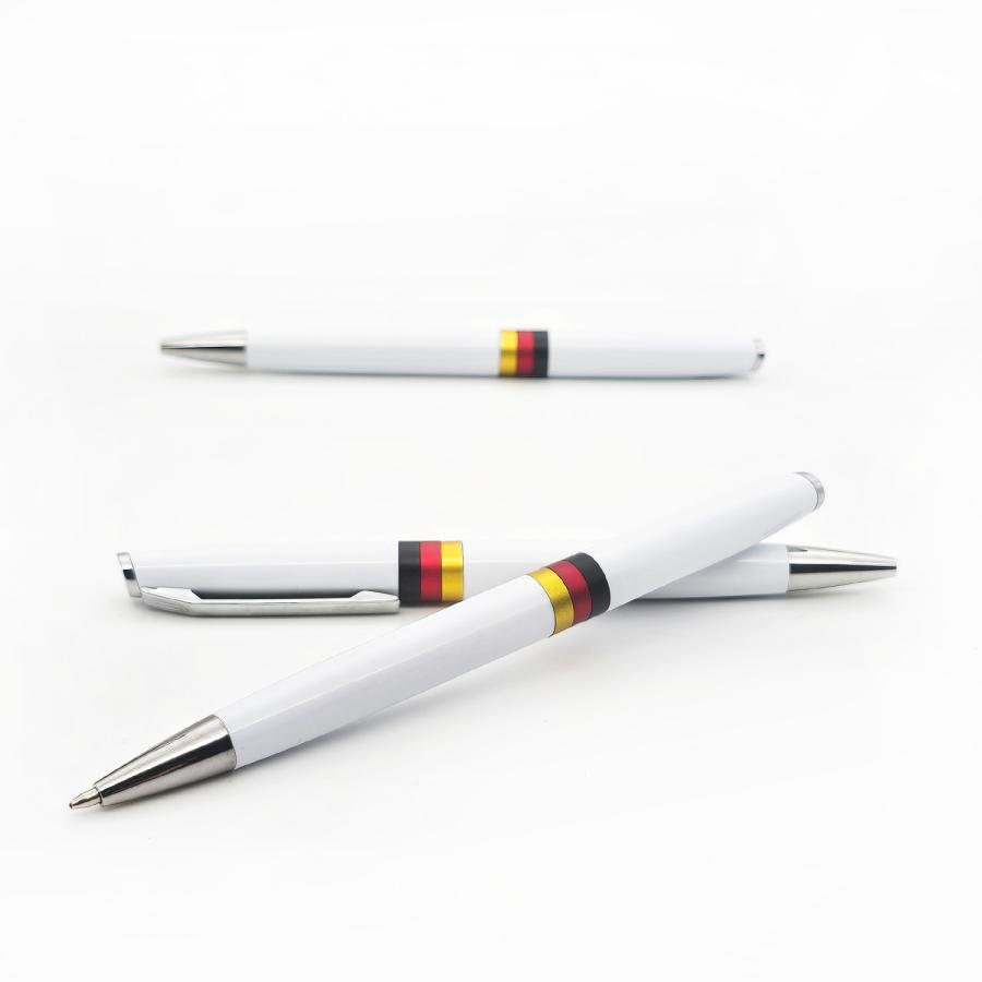Deutschland Kugelschreiber mit Schwarz-Rot-Gold Akzenten aus PVC