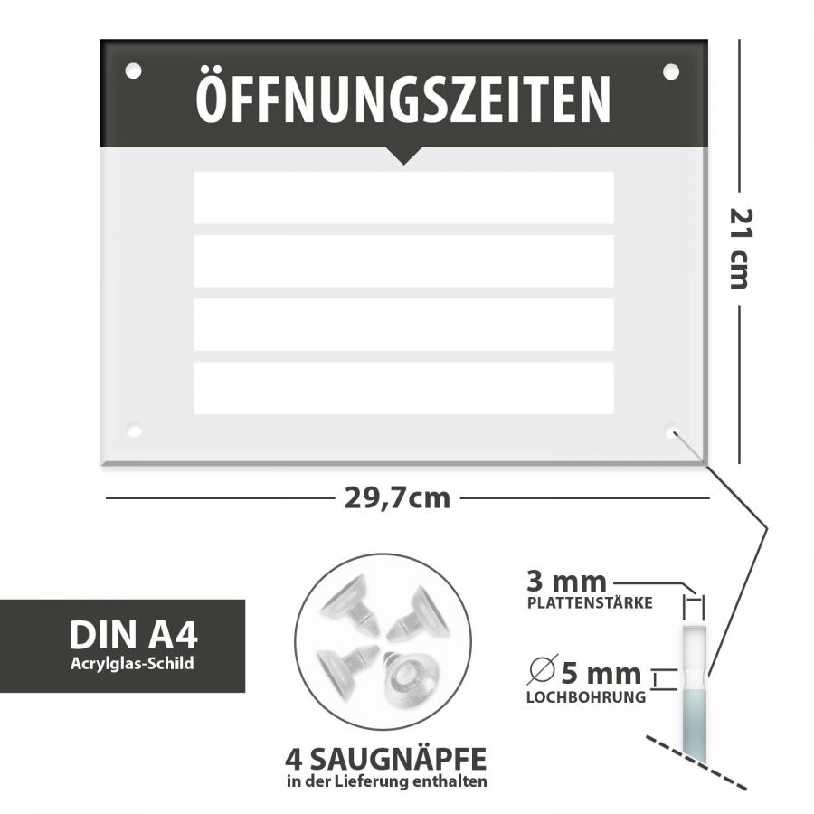 öffnungszeiten schild Weltneuheit Plexiglas XT Farbe Blau Geschäftszeiten 