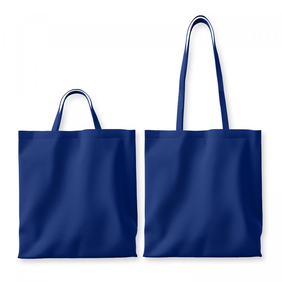 Dunkelblaue Baumwolltaschen, klassischer Stoffbeutel