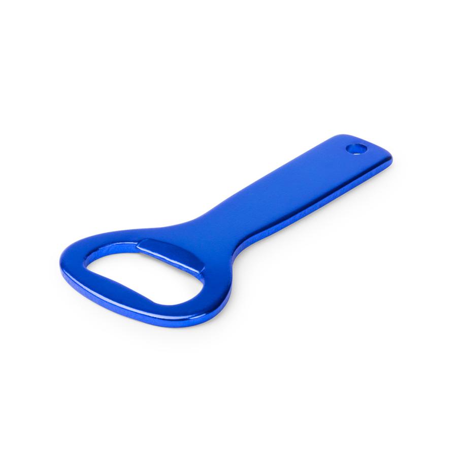 Blauer Flaschenöffner aus Aluminium