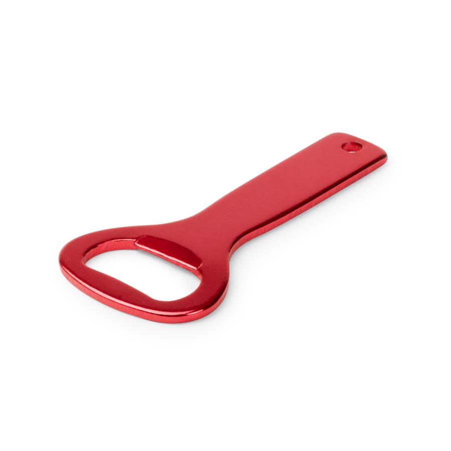 Roter Flaschenöffner aus Aluminium