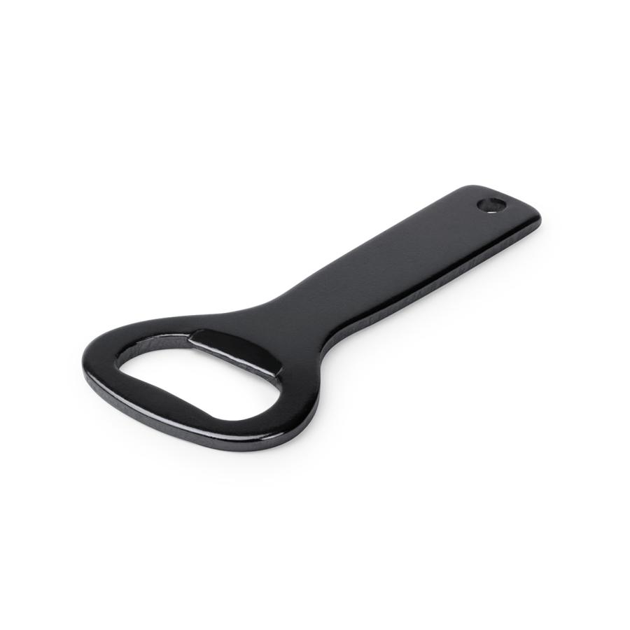 Schwarzer Flaschenöffner aus Aluminium