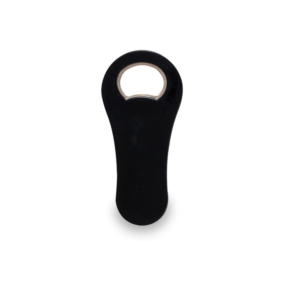 Schwarzer Kunststoff-Flaschenöffner