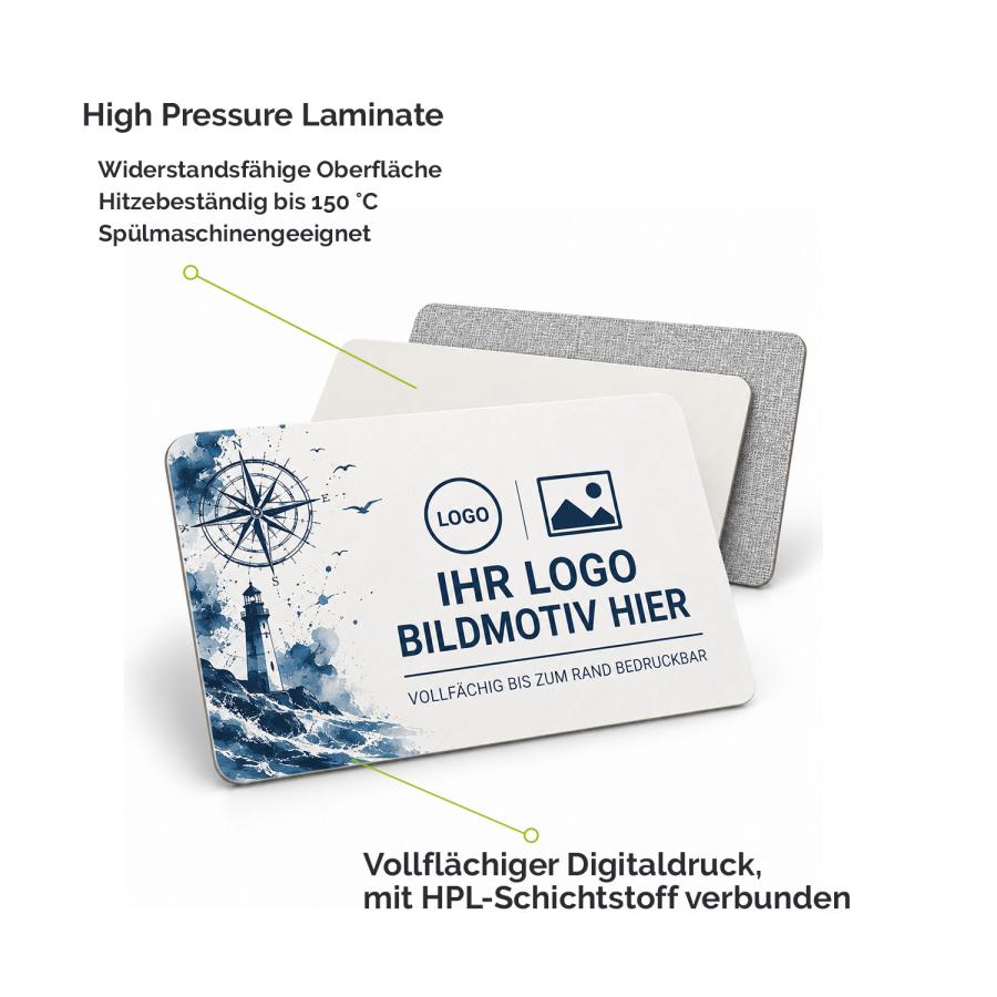 Frühstücksbrettchen aus HPL mit vollflächigem Digitaldruck und Materialdetails