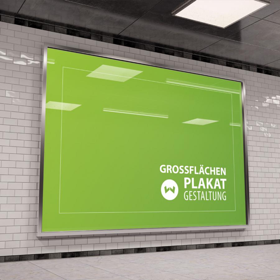 Gestaltung eines Großflächen-Plakates