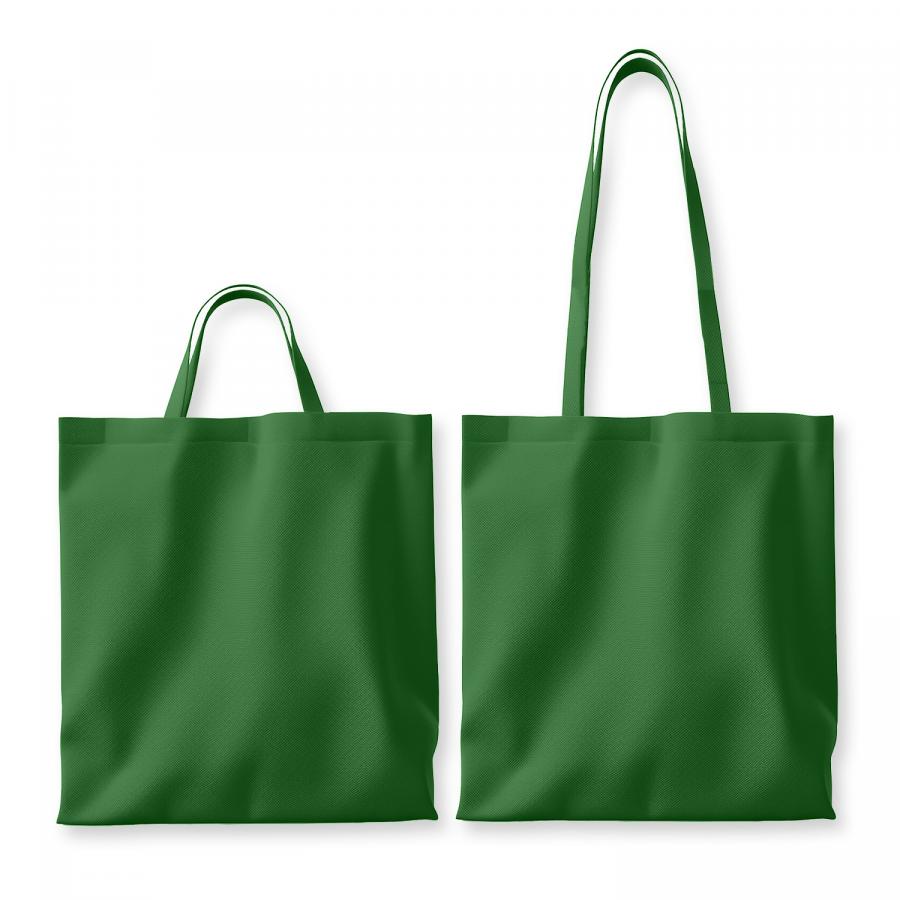 Grüne Baumwolltaschen, klassischer Stoffbeutel