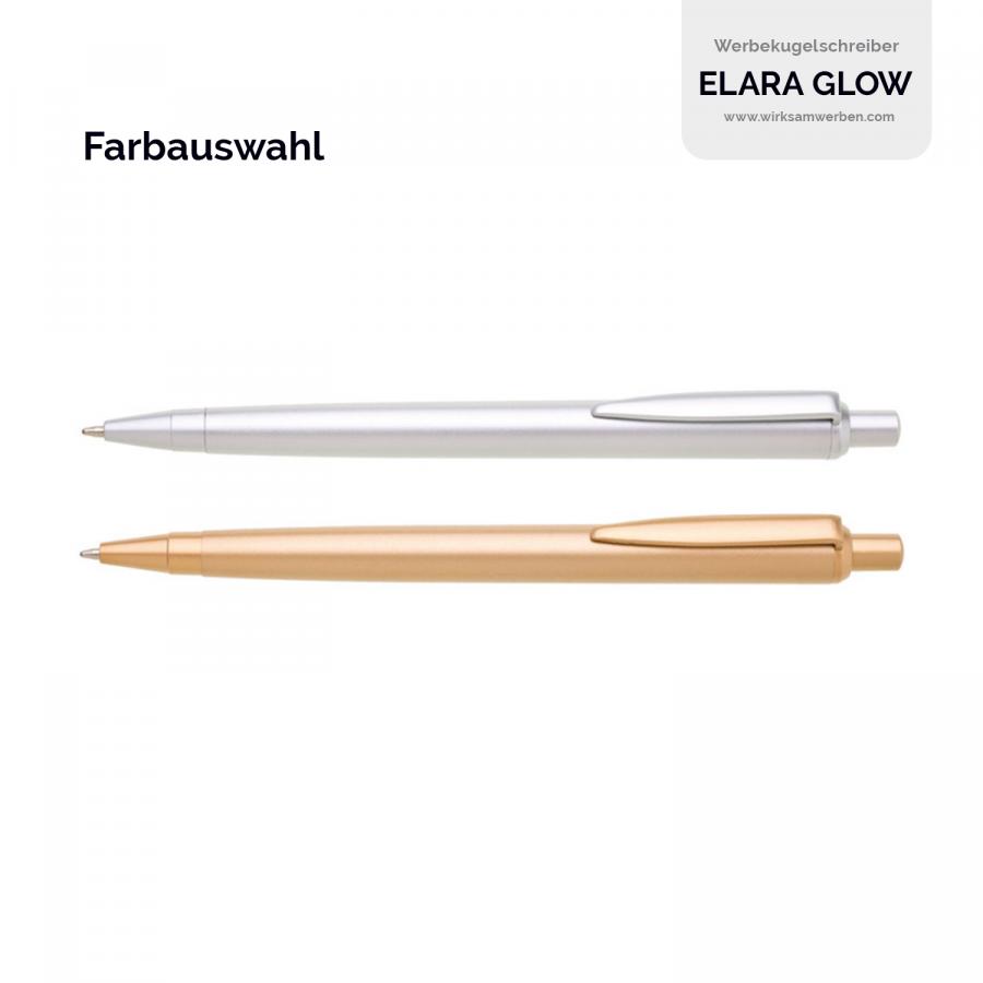 Günstige Messe-Kugelschreiber in zwei Farbvarianten
