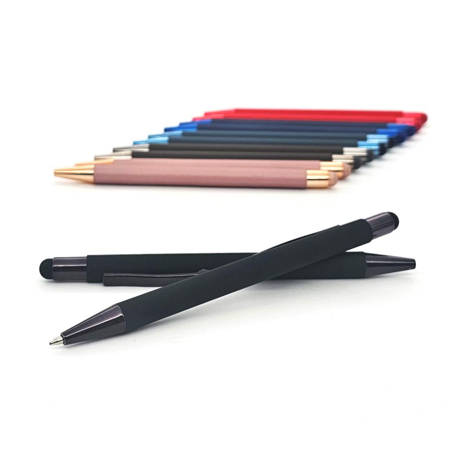 Hochwertiger Kugelschreiber mit Touchpen und Softtouch-Oberfläche – elegante Farbauswahl