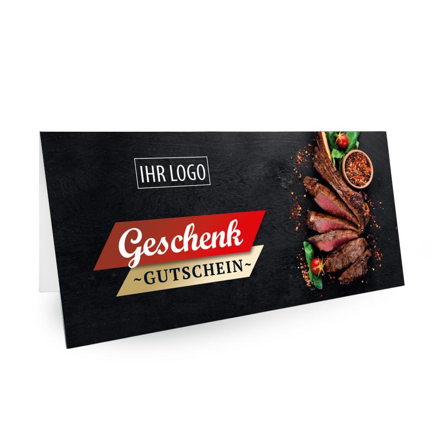 Geschenkgutscheine für Metzger, inkl. Ihrem Logo, Gutscheinvorlage
