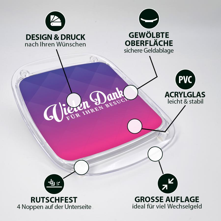 Artikeldetails Zahlteller, Wechselgeldteller für Dienstleister, lila, violett