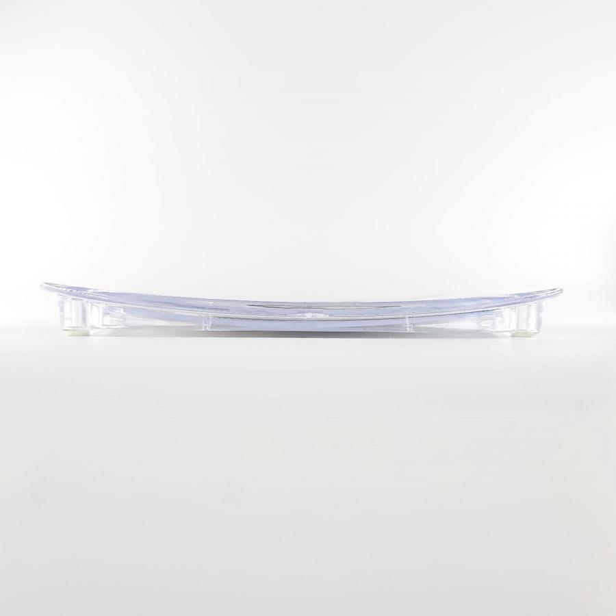 Acryl-Zahlteller, Kassierteller Seitenansicht mit Wölbung