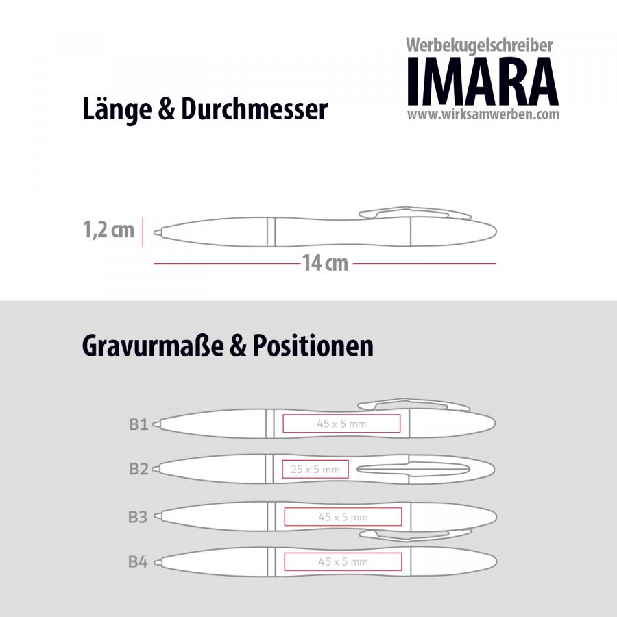 Artikeldetails Metall-Kugelschreiber IMARA mit Softtouch-Oberflche und Spiegelgravur