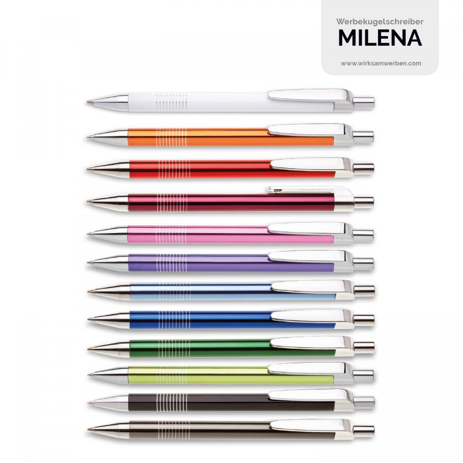 Metall-Kugelschreiber in 13 trendigen Farben für individuelle Werbeanpassung