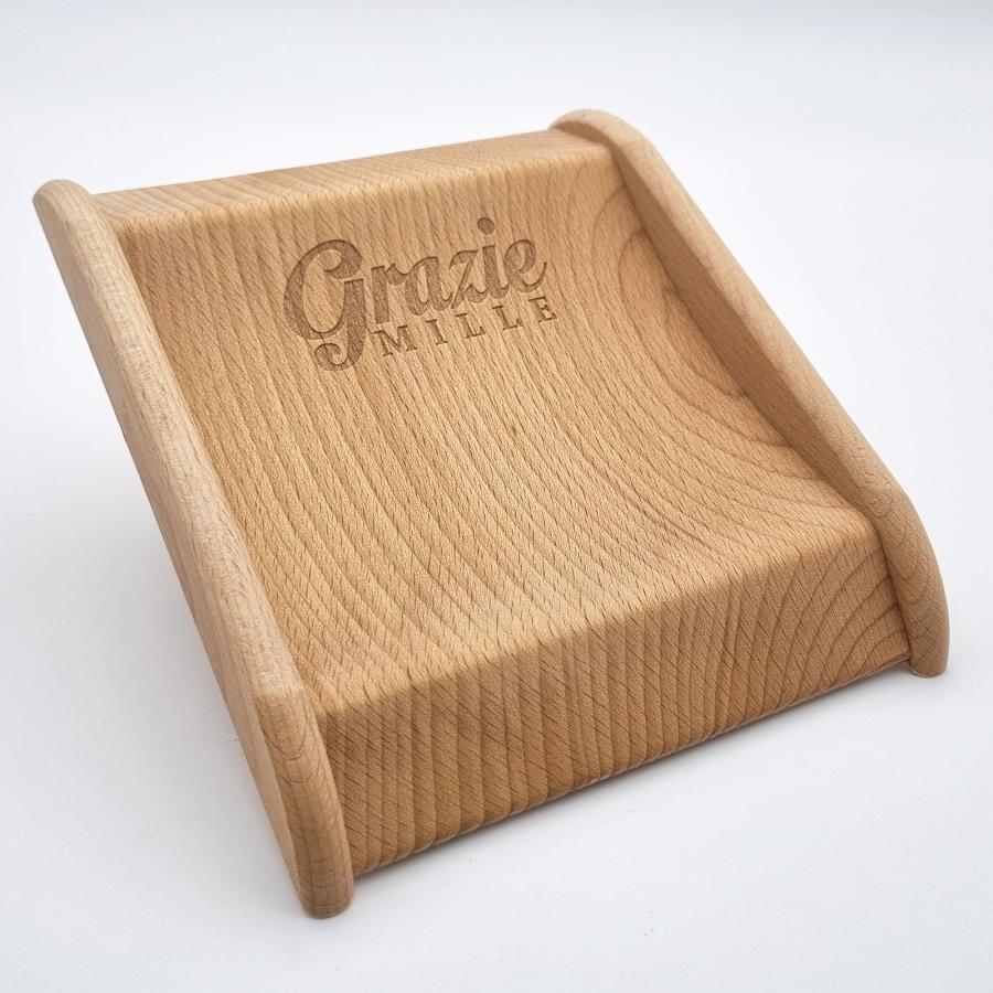 Zahlteller Holz Lasergravor Grazie Mille