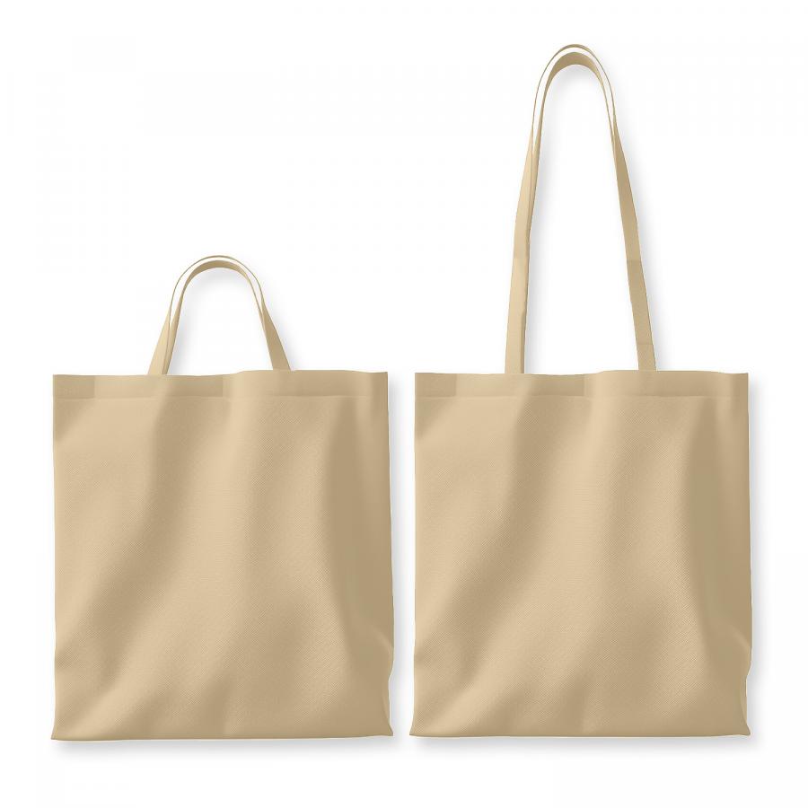 Naturfarbene Baumwolltaschen, klassischer Stoffbeutel