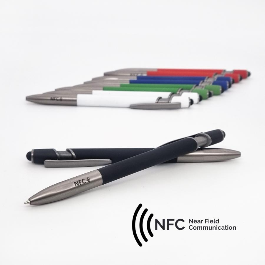 NFC Kugelschreiber mit Logo bedrucken oder gravieren