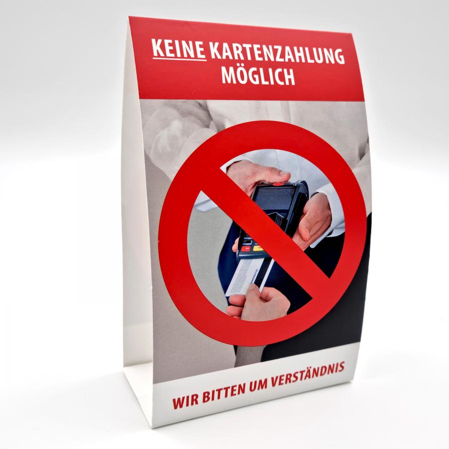 Sticker, Aufkleber: CASH ONLY - No card payments accepted