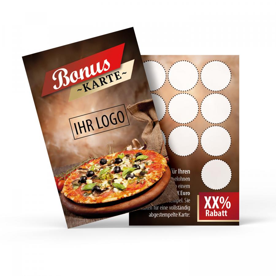 Pizza Kundenkarten, Bonuskarten & Stempelkarten