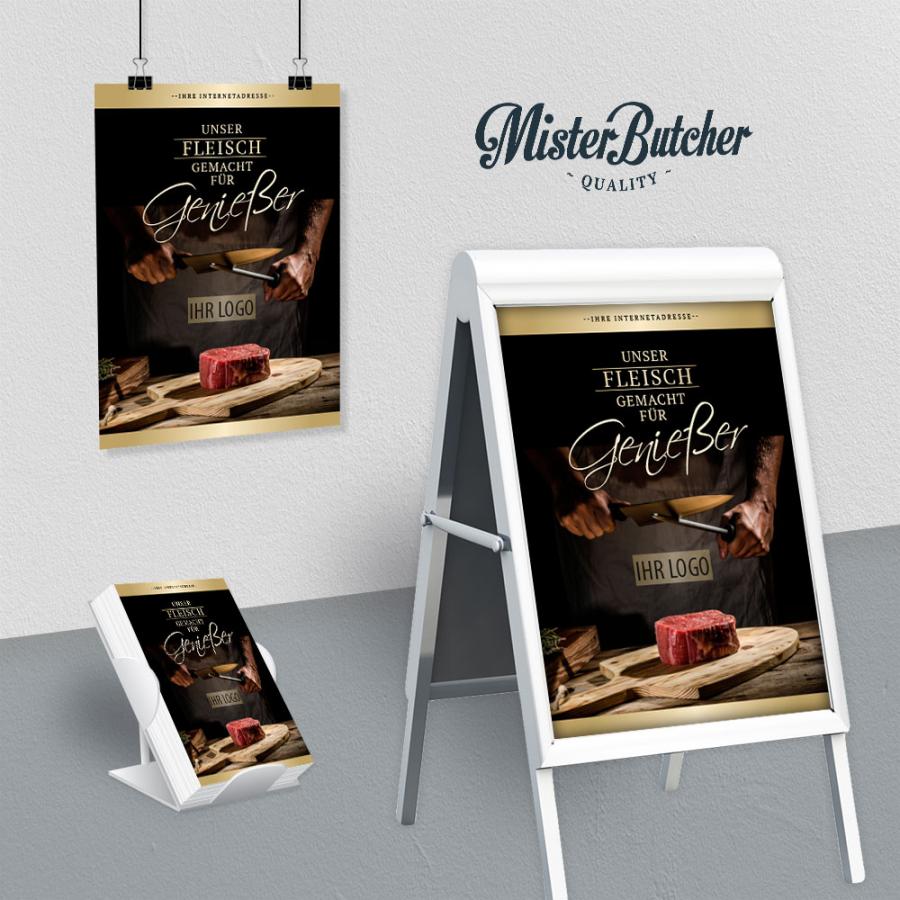 Werbeplakat: Unser Fleisch - Gemacht für Genießer