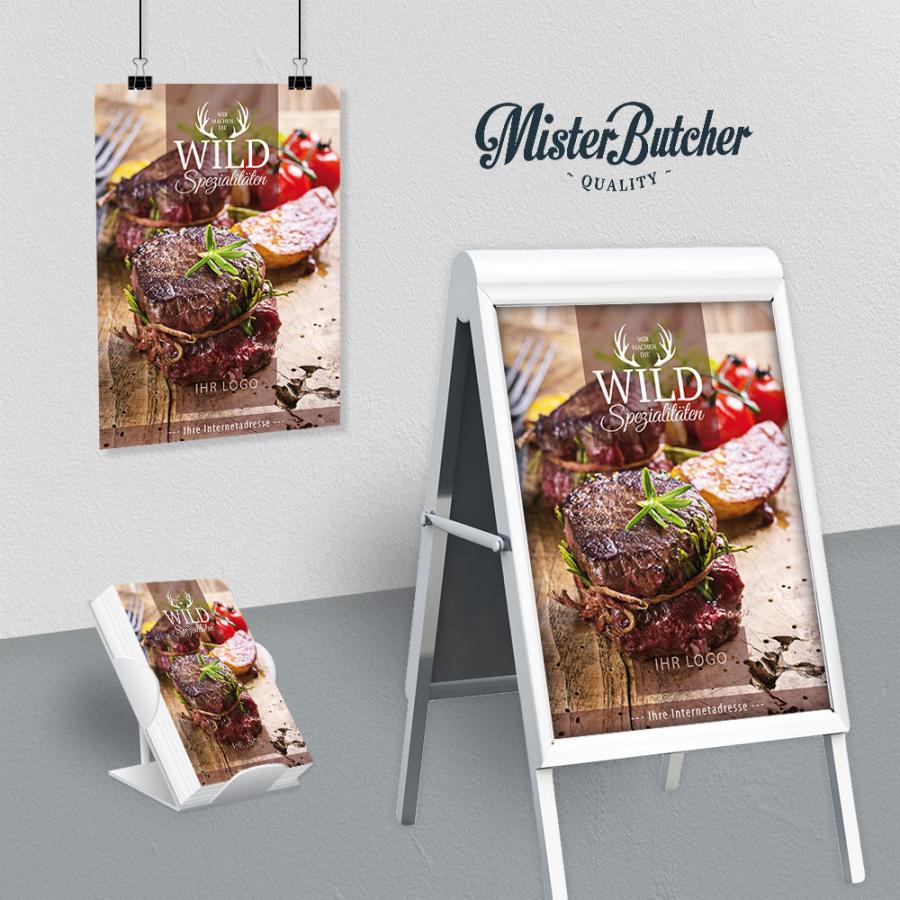 Plakat, Poster-Motiv: Wild, Wildfleisch & Wildbret