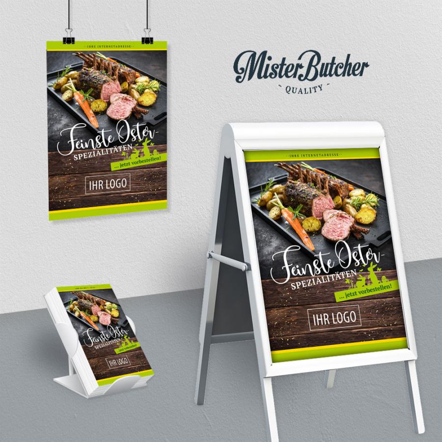 Werbeplakat: Lamm/ Lammkarree, Osterwerbung