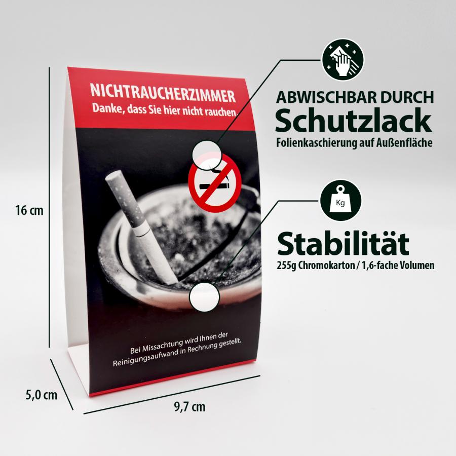 Rauchverbot NICHTRAUCHERZIMMER Schild Details