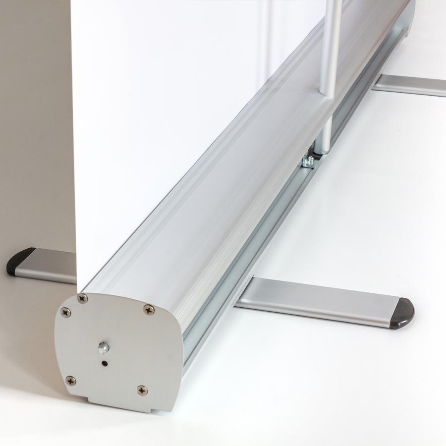 Roll-up Banner für Fleischer und Metzger, Transporttasche mit Stangen fertig montiert